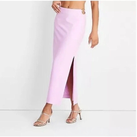 Jenee’ Naylor Future Collective Cutout O Ring Texturized Maxi Skirt Plus Size 22 - Picture 4 of 15